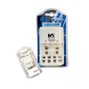 Carregador de Pilhas e Baterias MAXMIDIA 882